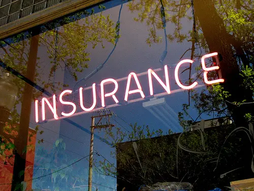 insurance neon sign