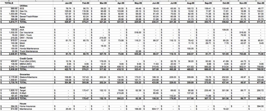 Expense Tracking Excel Template from lenpenzo.com