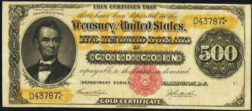 gold certificate